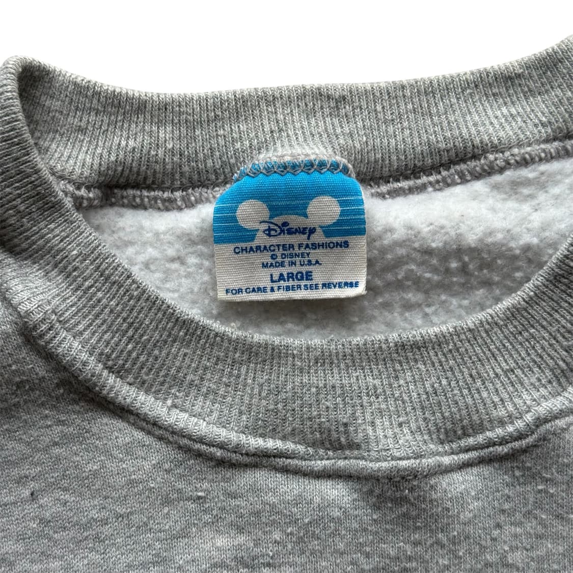 80s 디즈니 미키마우스 스웻셔츠 그레이 상품이미지4
