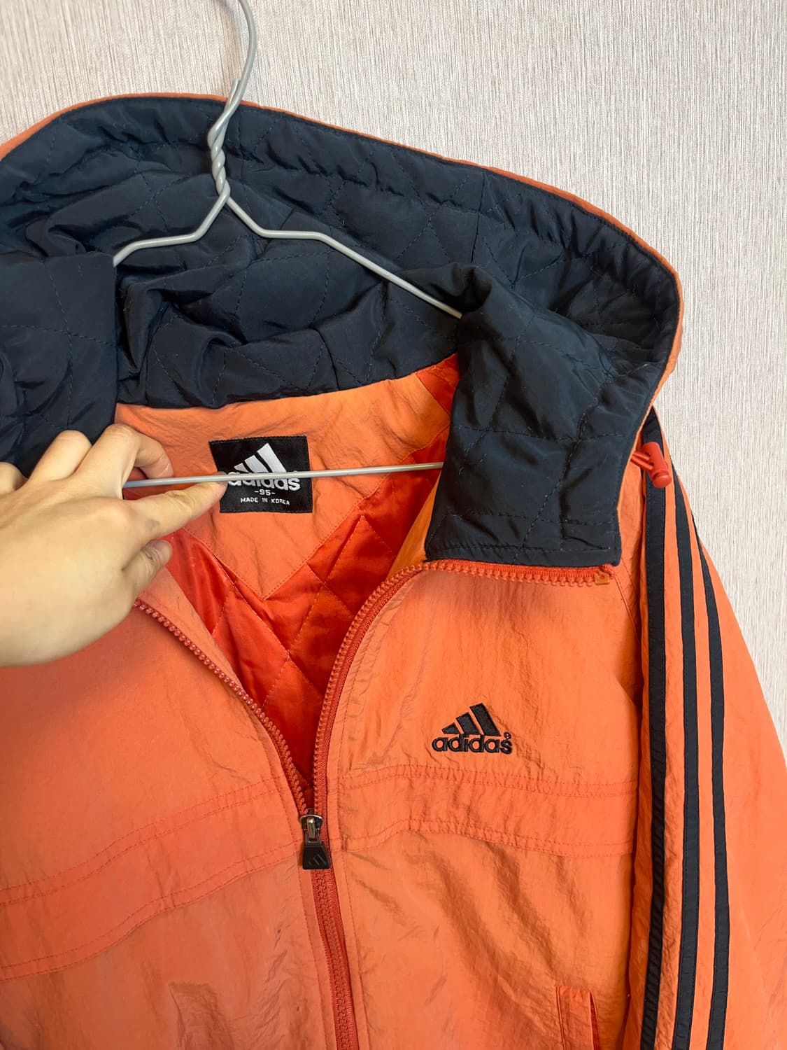 Adidas orange jumper 후루츠패밀리