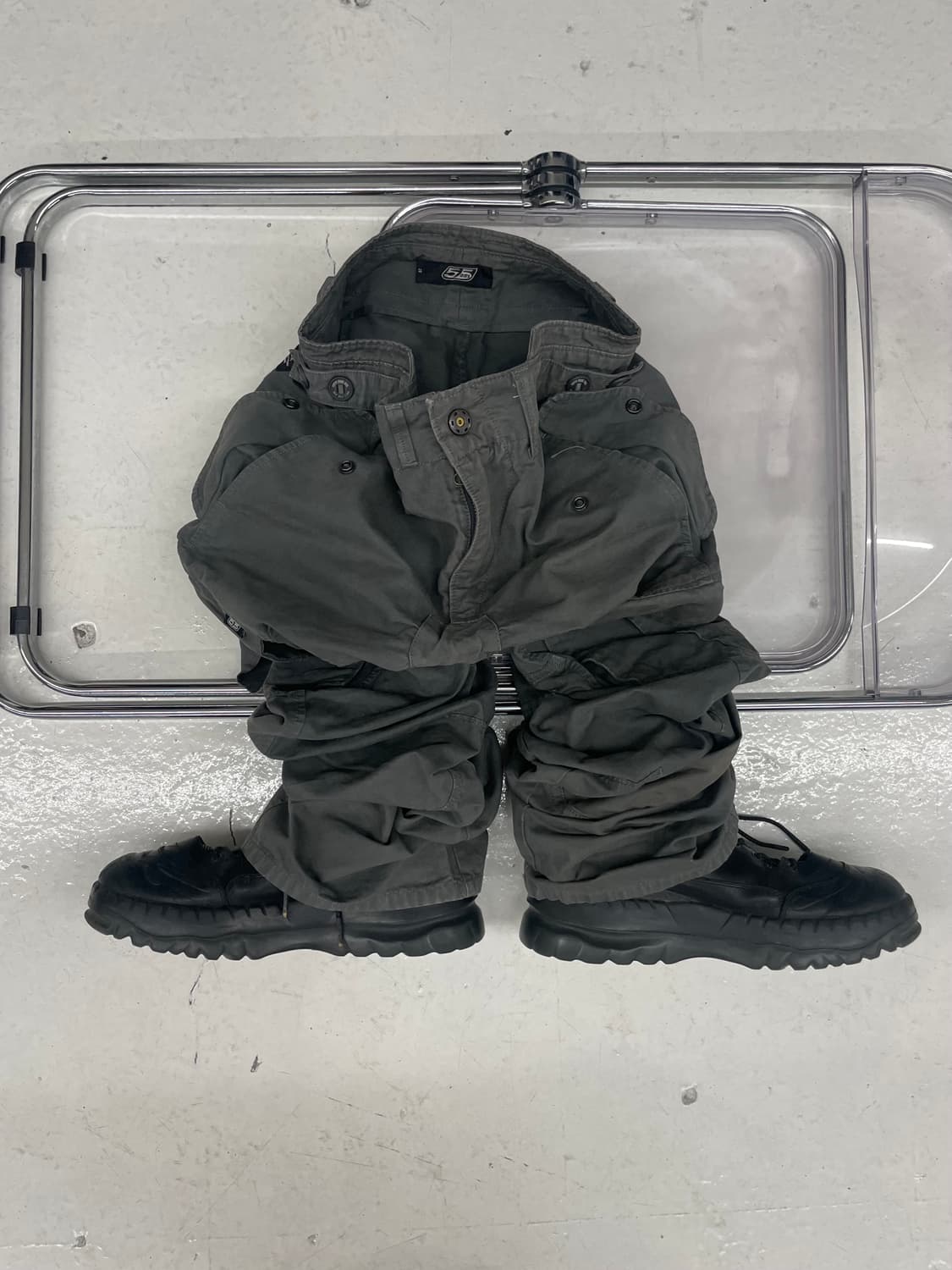 Diesel 카고 니 선페이드 팬츠 상품이미지1