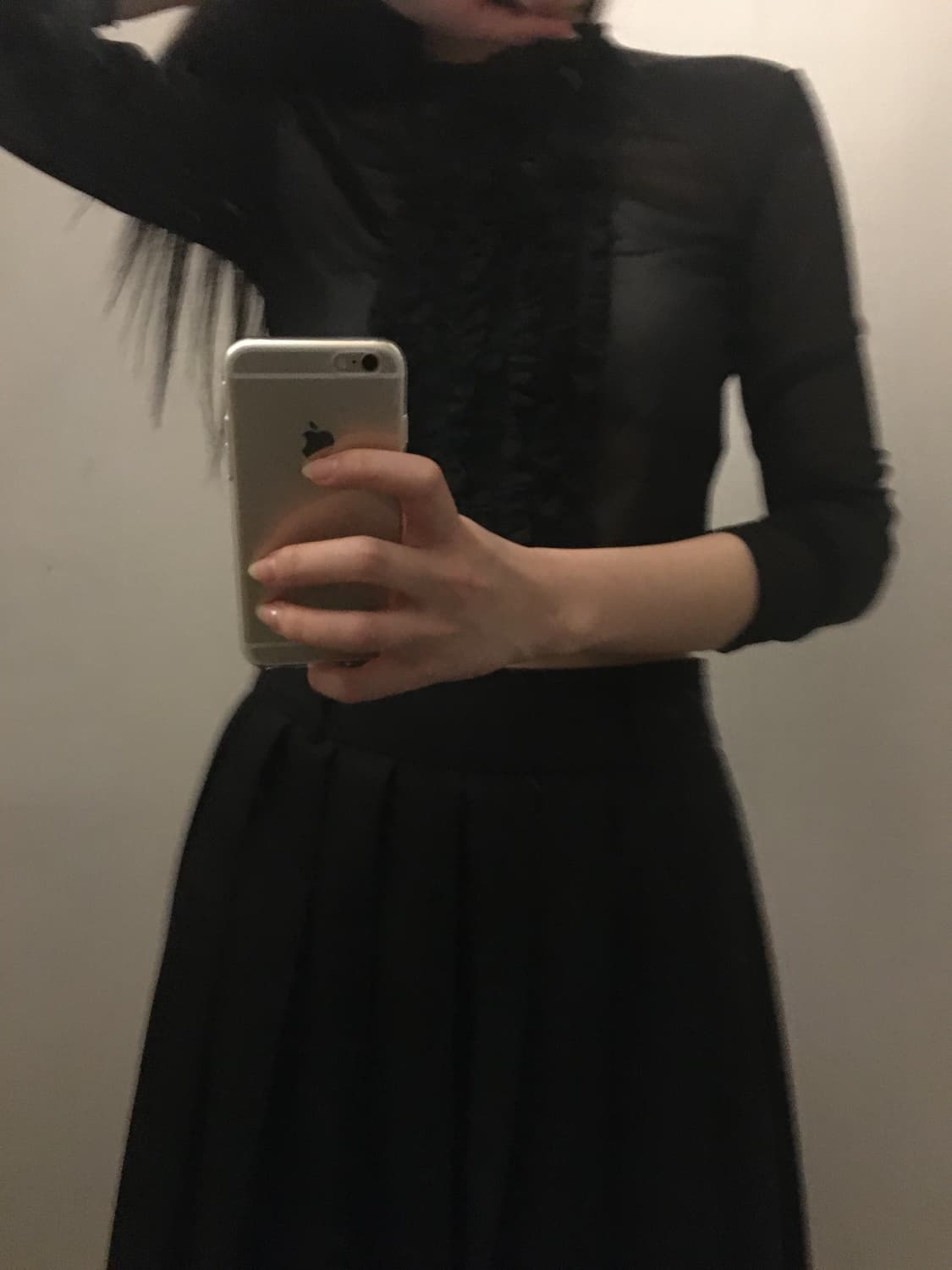 빈티지 셔링 시스루  상품이미지3