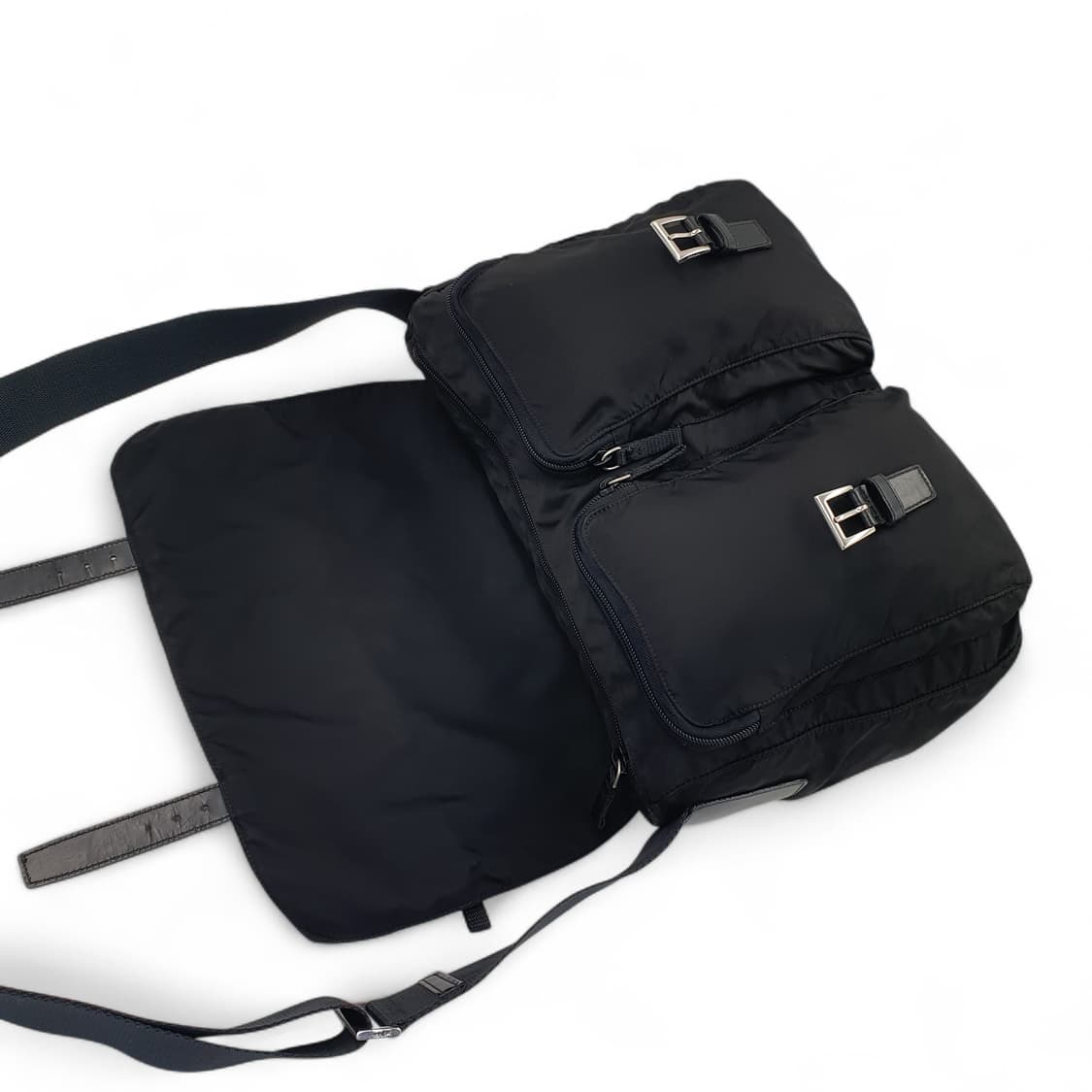 프라다 투포켓 블랙 메신저백 크로스백 숄더백 상품이미지4