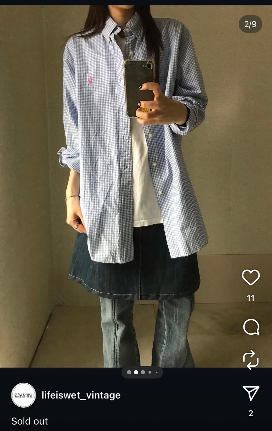 폴로 체크 셔츠 상품이미지2