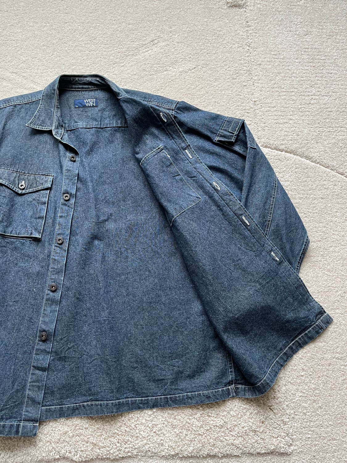 West Win 데님 유틸리티 셔츠 자켓 (103-105) 상품이미지7