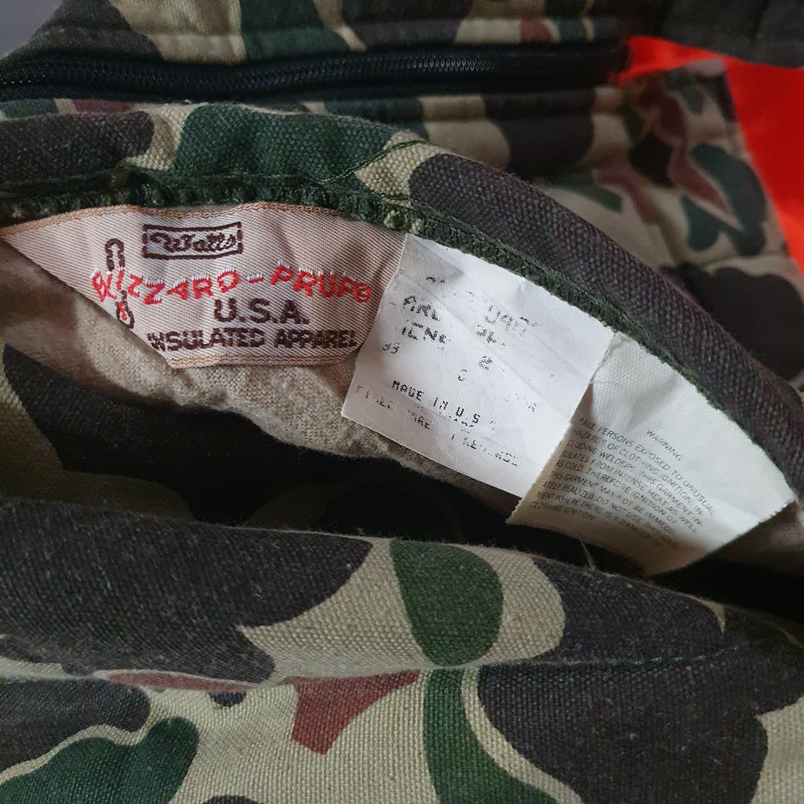 80s Walls 월즈 리버서블 양면 카모 워크 자켓 XL 상품이미지8