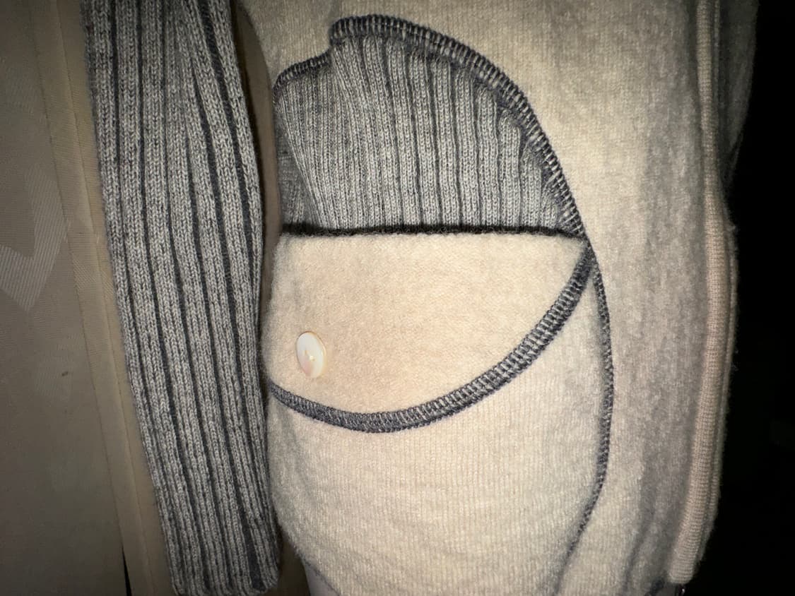 택포) 빈티지 니트 집업 상품이미지2