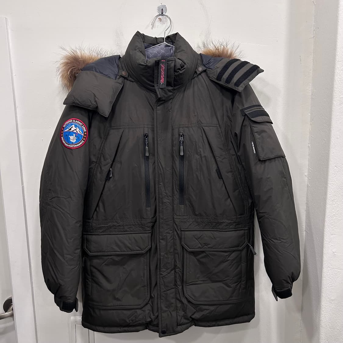 레드페이스 콘트라 덕다운 후드 하프 패딩 상품이미지2