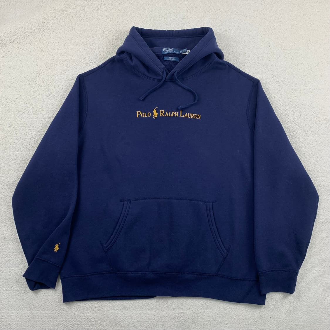 폴로 랄프로렌 x 빔즈 네이비앤골드로고 컬렉션 후드티 네이비 상품이미지1