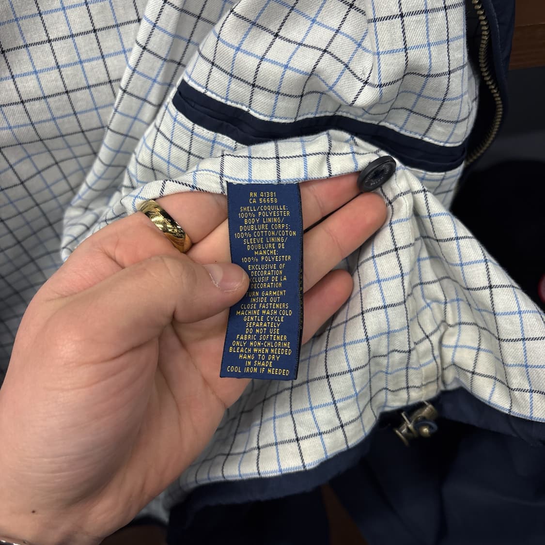 신형라벨 폴로 랄프로렌 스윙탑 집업자켓 체크라이닝 가죽지퍼 N690 상품이미지10