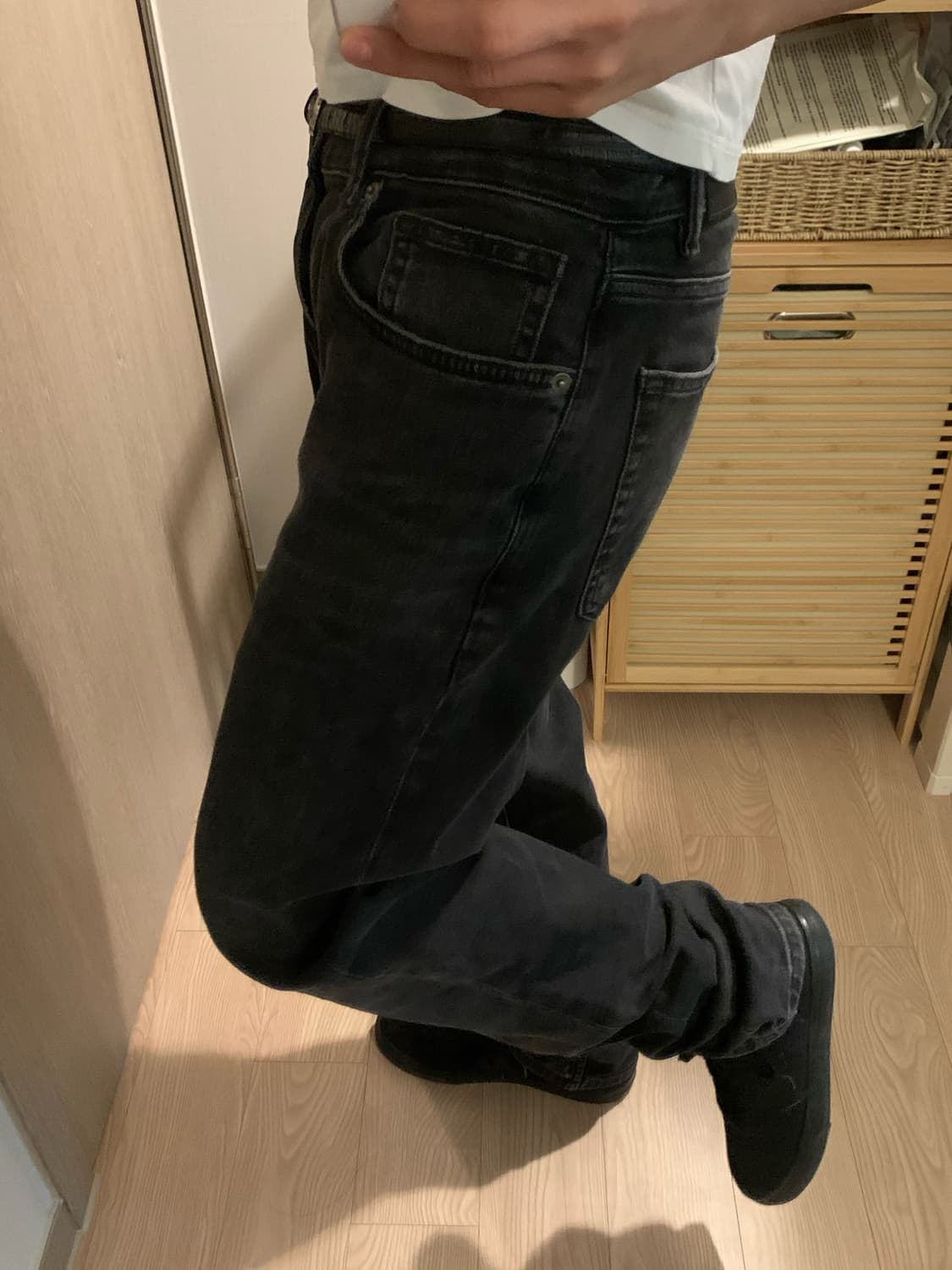 자라 슬림핏 진 차콜 상품이미지2