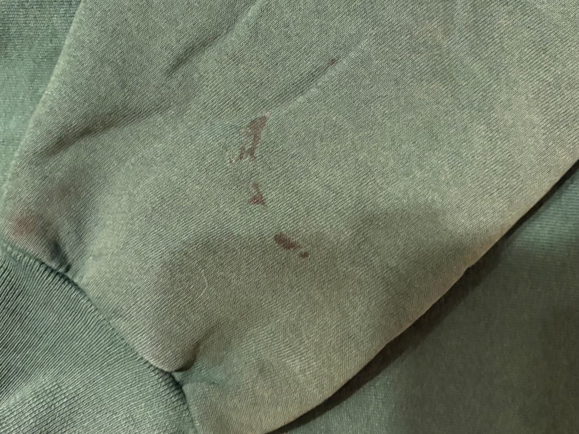 90s 미제 러셀 빈티지 후드집업 페이딩 그린 상품이미지2