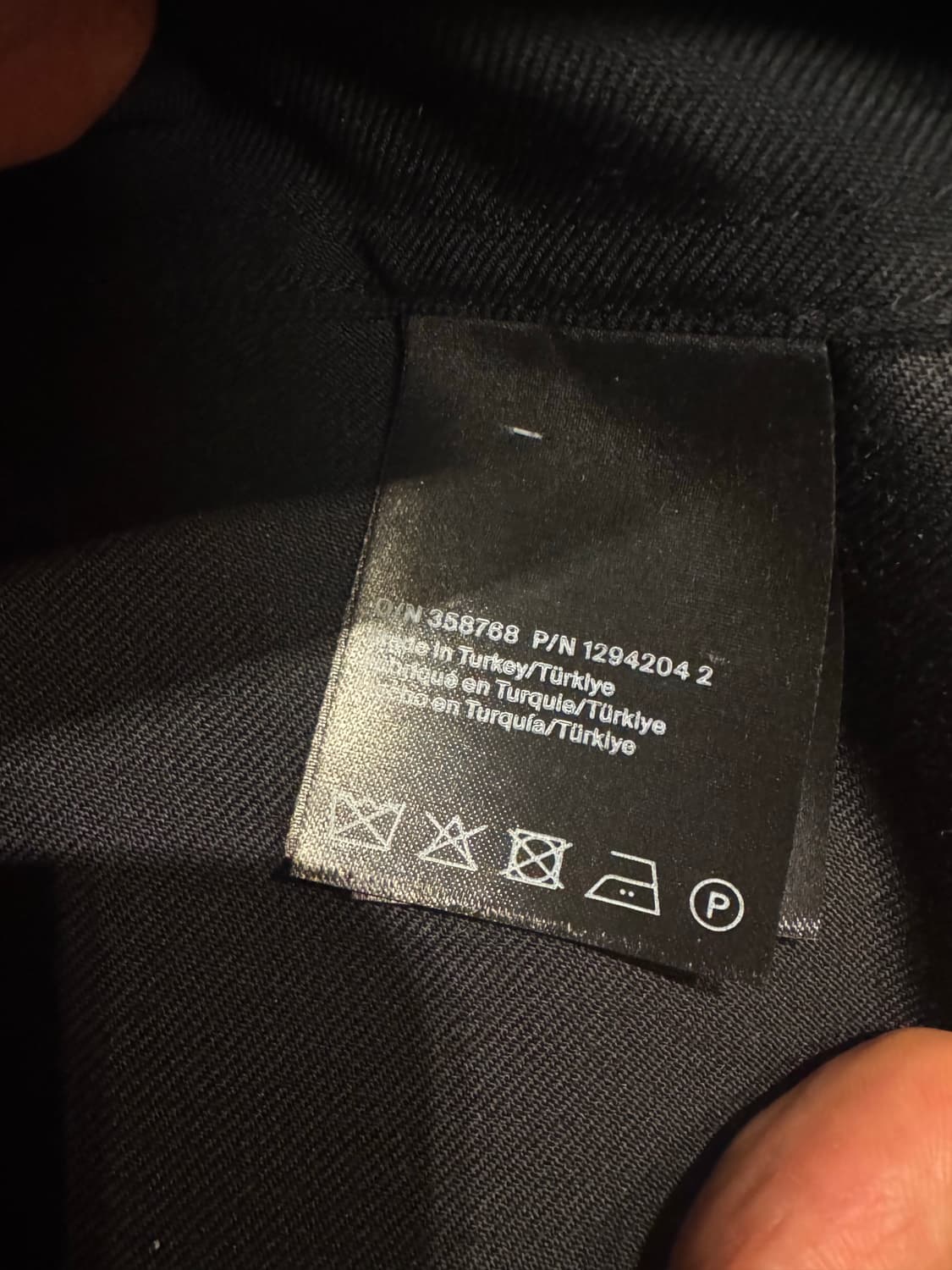 코스 COS 25fw 릴랙스드 울 블렌드 셔츠 black m size  상품이미지7