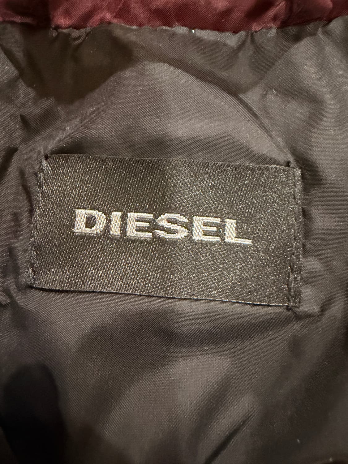 디젤 버건디 구스 다운 자켓 상품이미지5