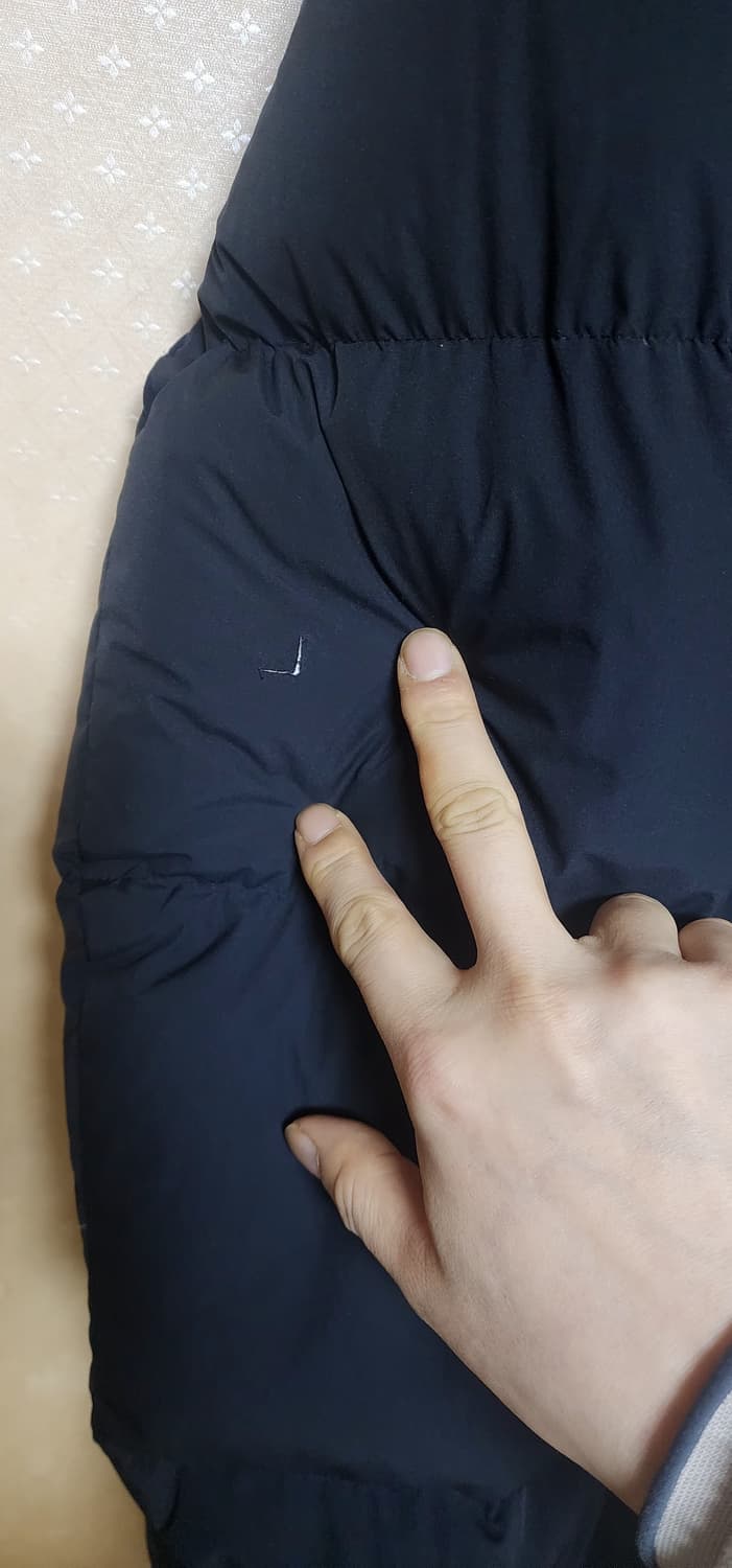 데상트 정품 남성 캐논 구스다운 롱패딩105 상태굿 상품이미지9