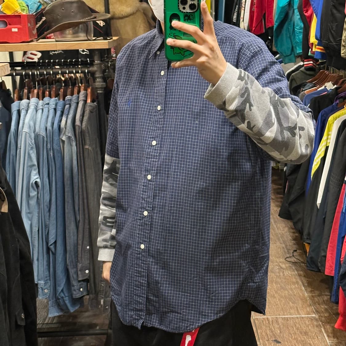 [HI] 폴로 랄프로렌 반팔셔츠 체크네이비 상품이미지3