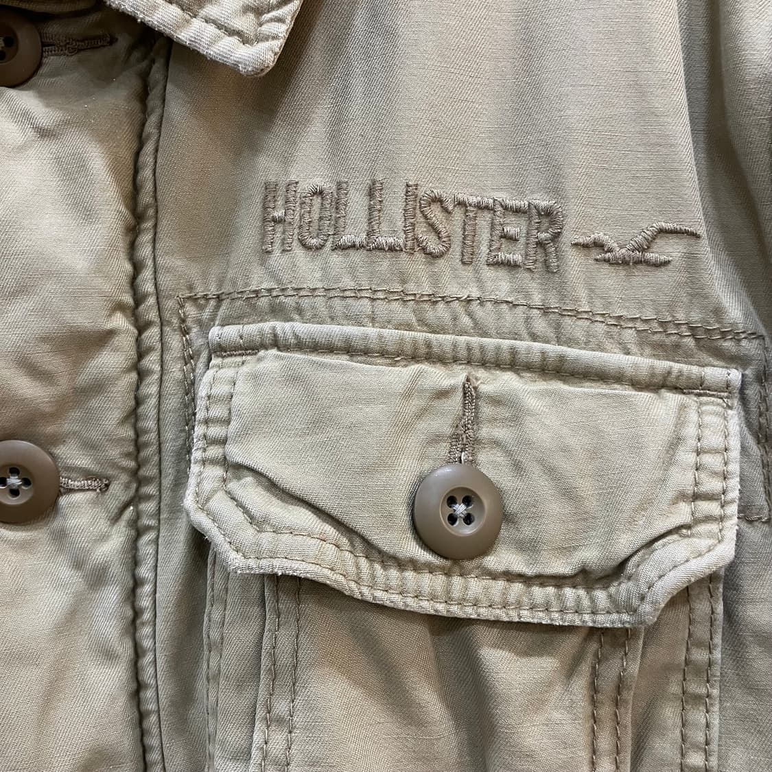 홀리스터 셰르파 카키 밀리터리 야상 자켓 L 상품이미지4