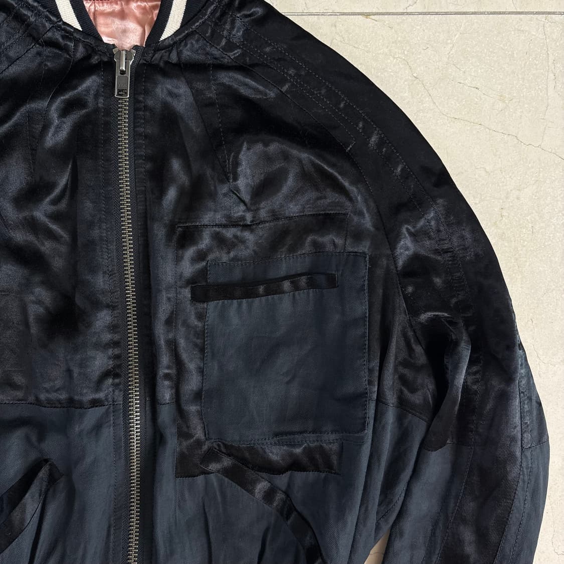 Haider Ackermann silk patchwork bomber 상품이미지4