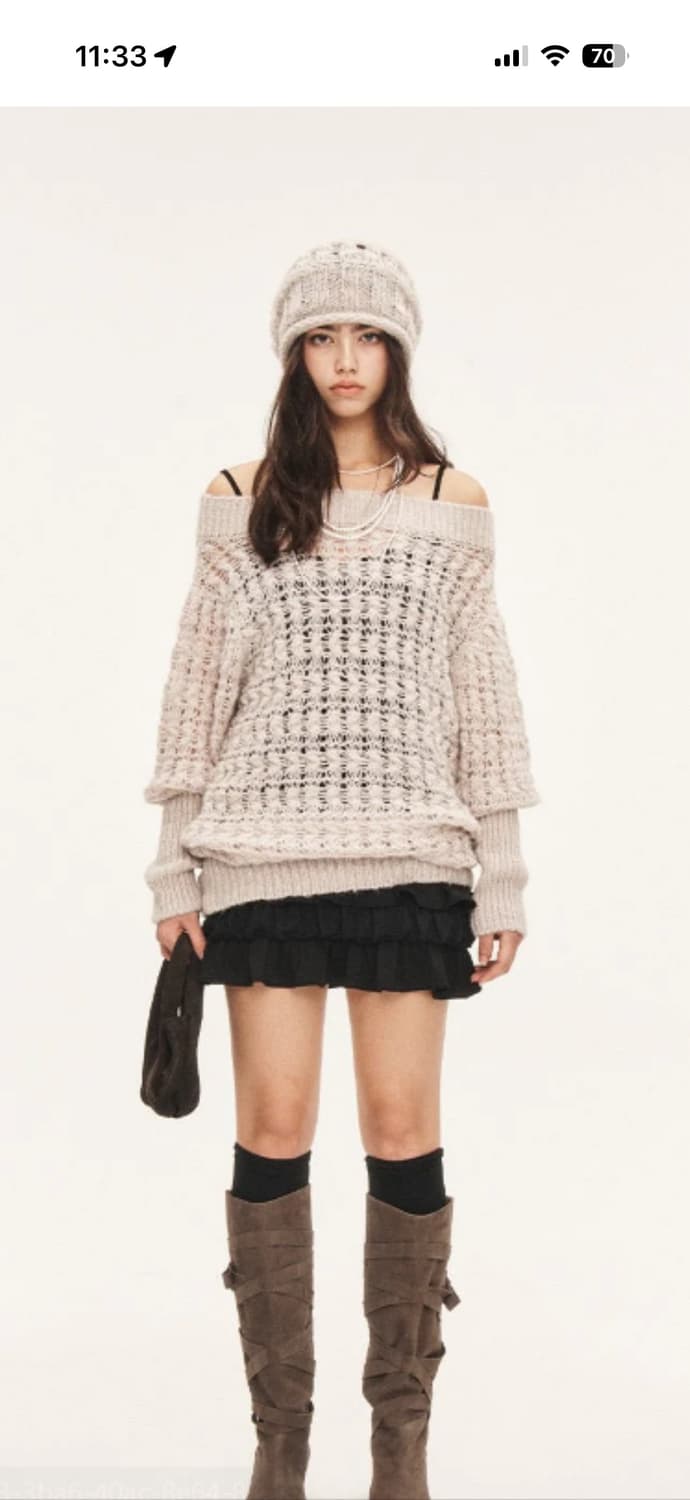 쓰리타임즈 멜로우 탑+비니 상품이미지1