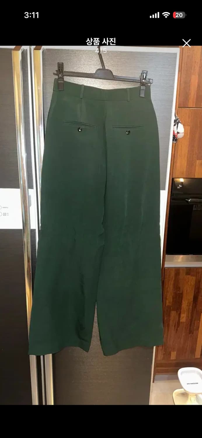 BURBERRY 딥그린 와이드팬츠 사이즈 UK6 상품이미지4