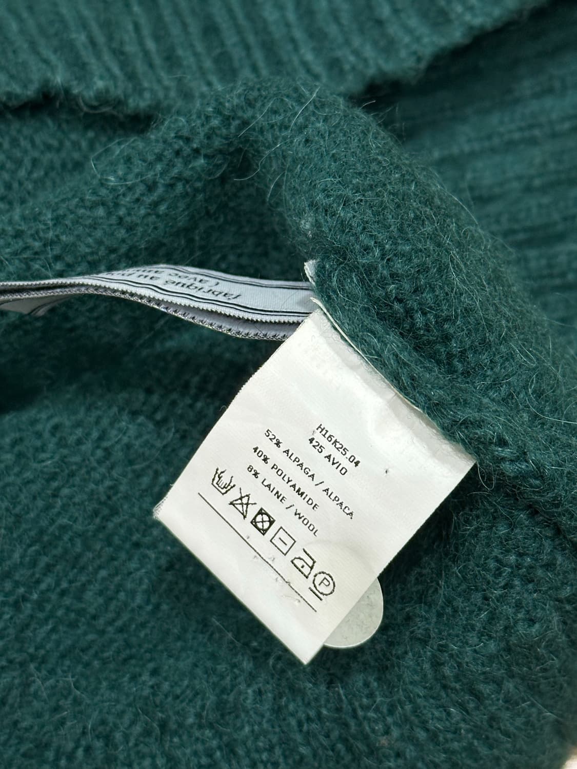 [M] 아미 터틀넥 스웨터 풀오버 그린 상품이미지2