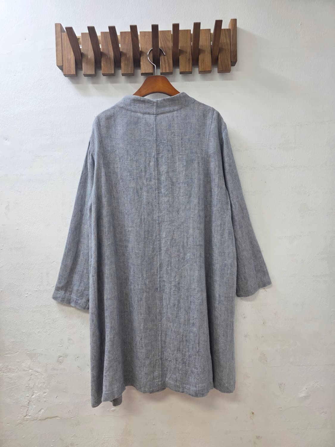 일본빈티지 블루스카이 린넨아우터 상품이미지5