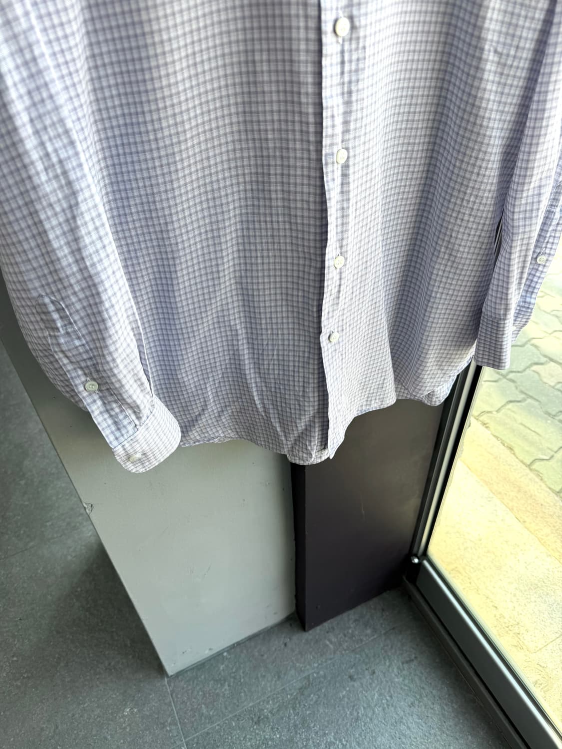 L/ 브리오니 체크 드레스 셔츠 상품이미지4