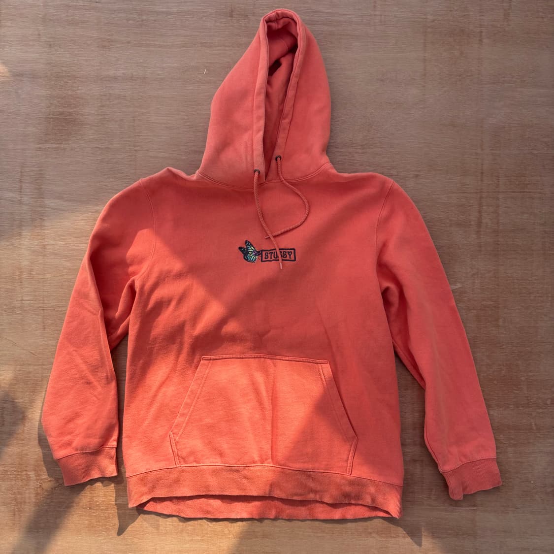 Stussy Butterfly Logo Hoodie Orange 스투시 상품이미지1