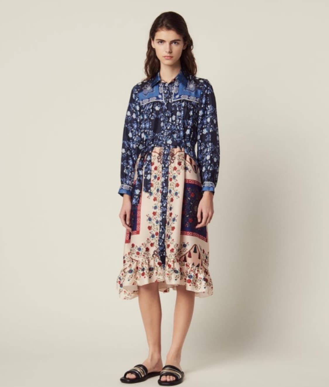 산드로 린 실크 원피스 38사이즈 상품이미지3