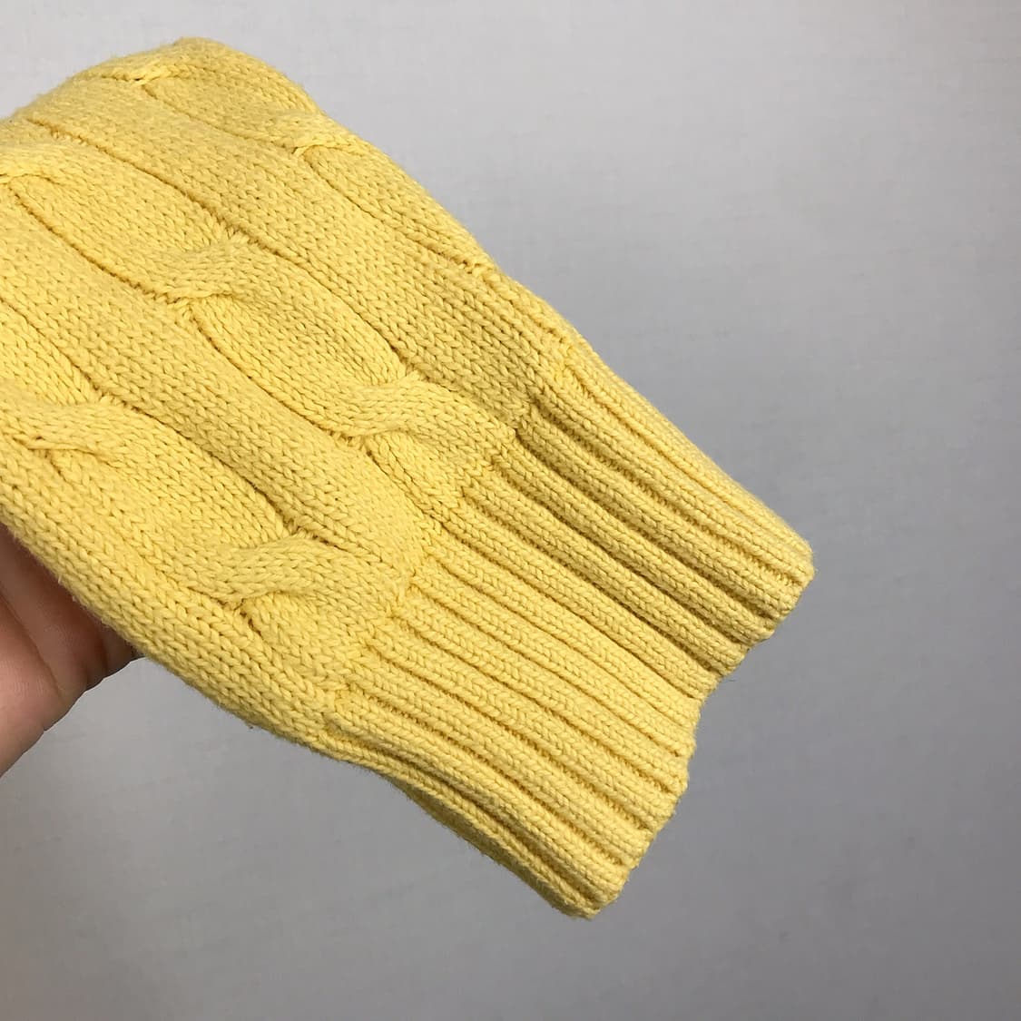 폴로 랄프로렌 꽈베기 니트 옐로우 남성M (95) 상품이미지5