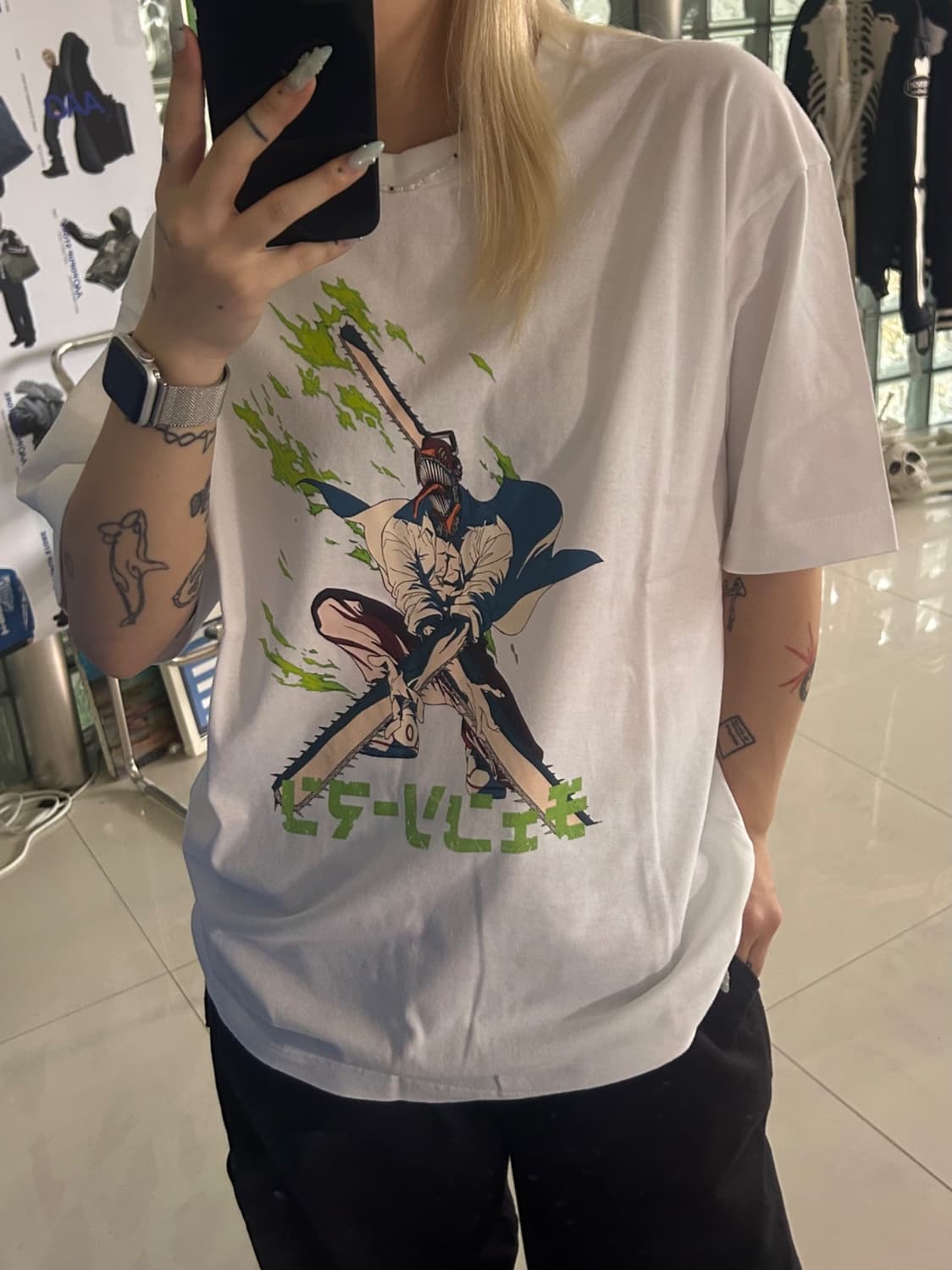 chainsaw man print tee 상품이미지1