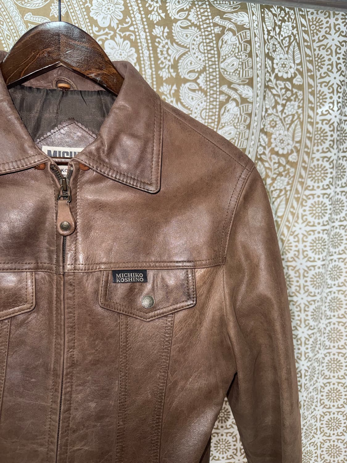 미치코코시노 양가죽 래더자켓  상품이미지3