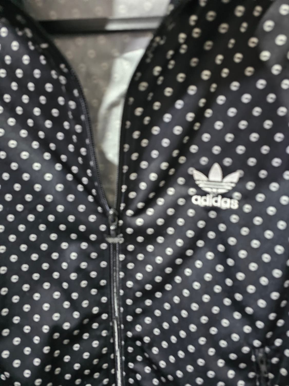 아디다스 도트 땡땡이 져지집업 100 / L 상품이미지3