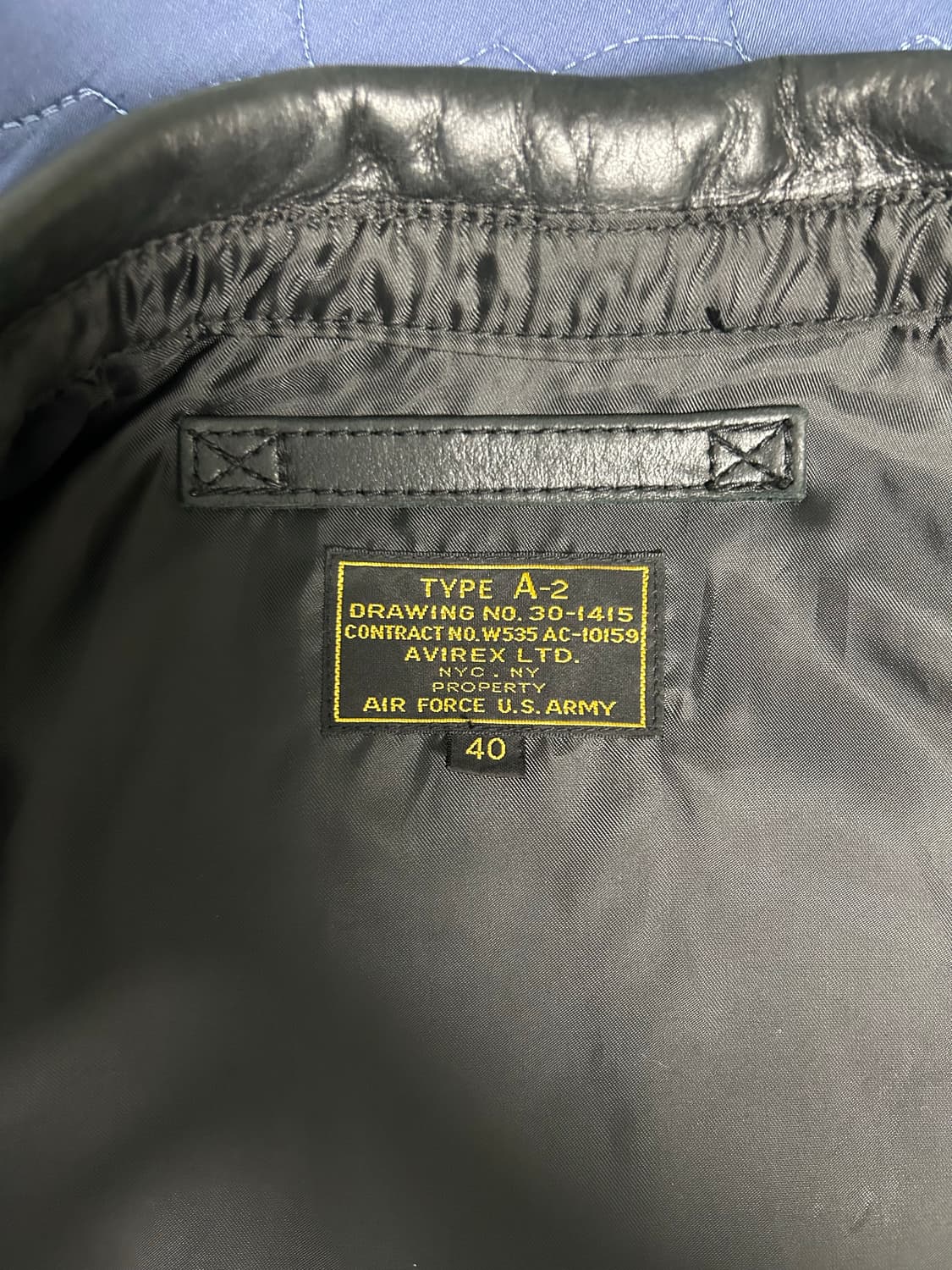 Avirex A-2 자켓 상품이미지3