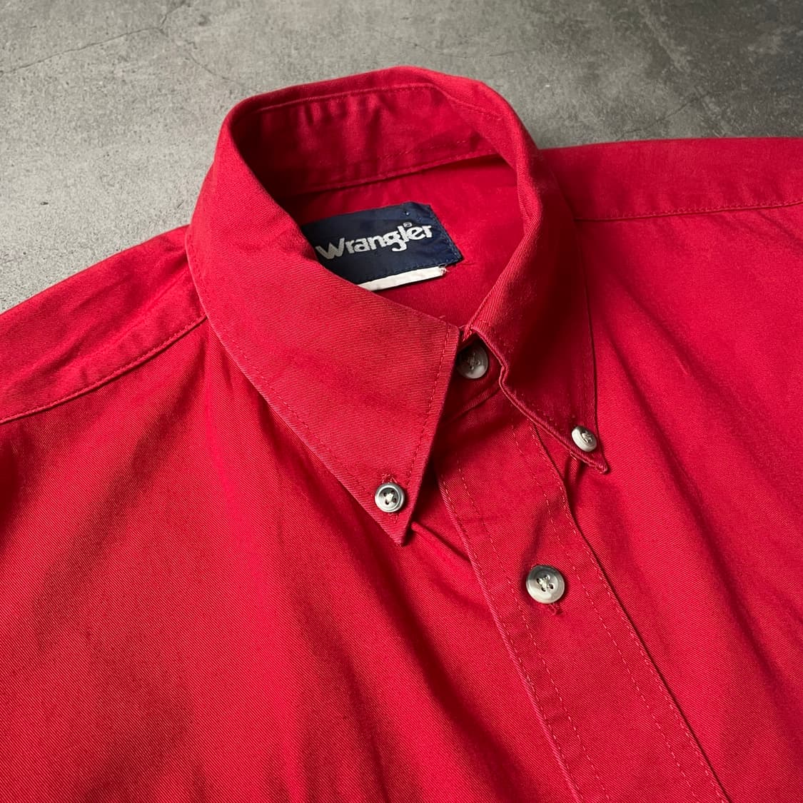 WRANGLER 랭글러 빈티지 플랩포켓 레드 코튼 셔츠 A00474 상품이미지2
