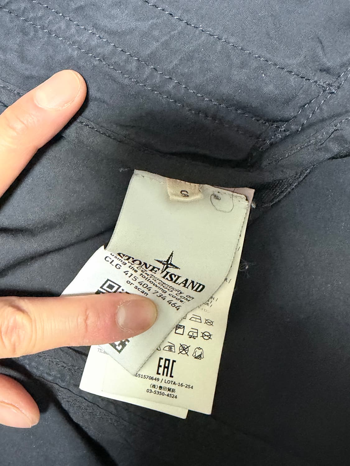 스톤아일랜드 다비드TC 코트 S 네이비 상품이미지5