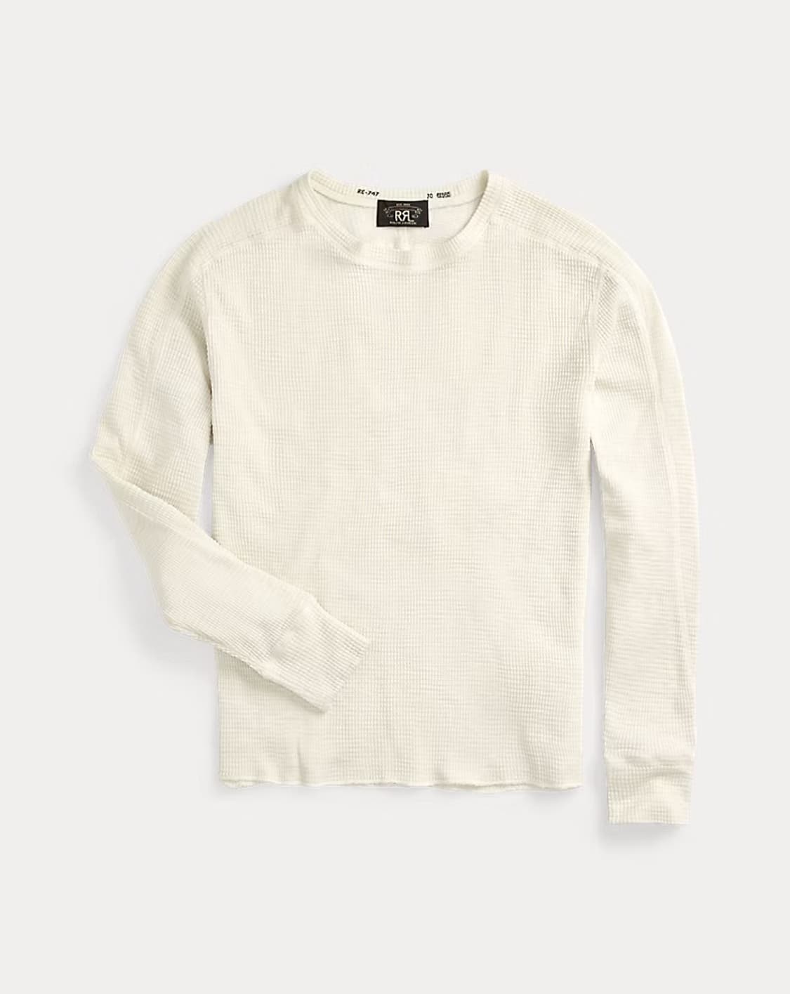RRL 더블알엘 와플 텍스처 크루넥 화이트 L 상품이미지1