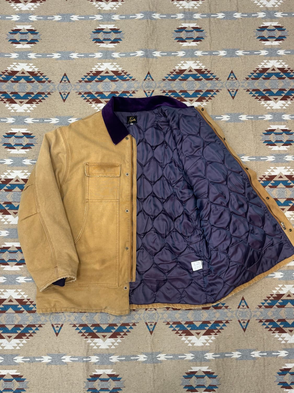 [L] 니들스 16oz 코튼 캔버스 럼버잭 코트 브라운 상품이미지5