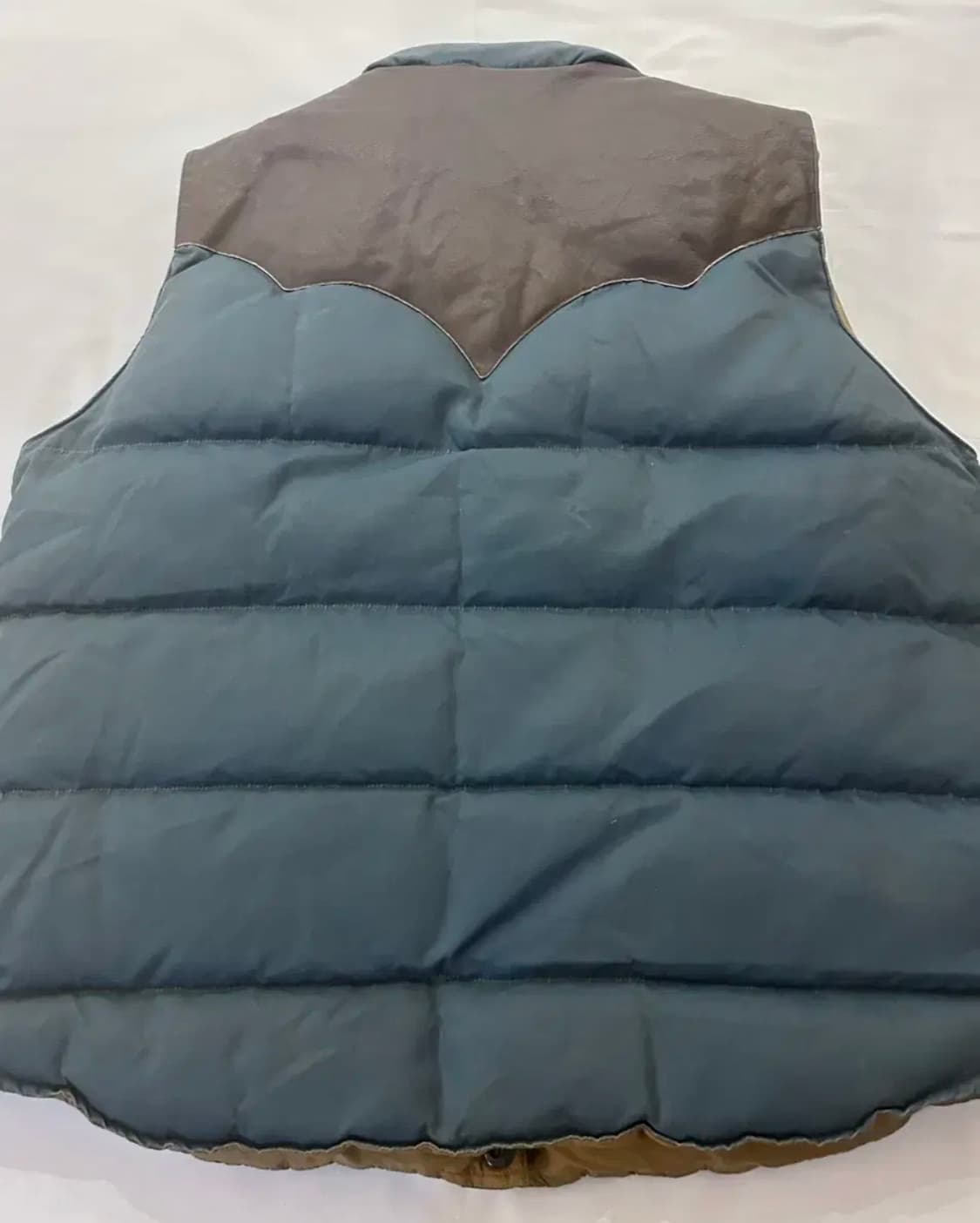 RRL 더블알엘 레더 요크 퀼트 레더 베스트 L 새상품 상품이미지2