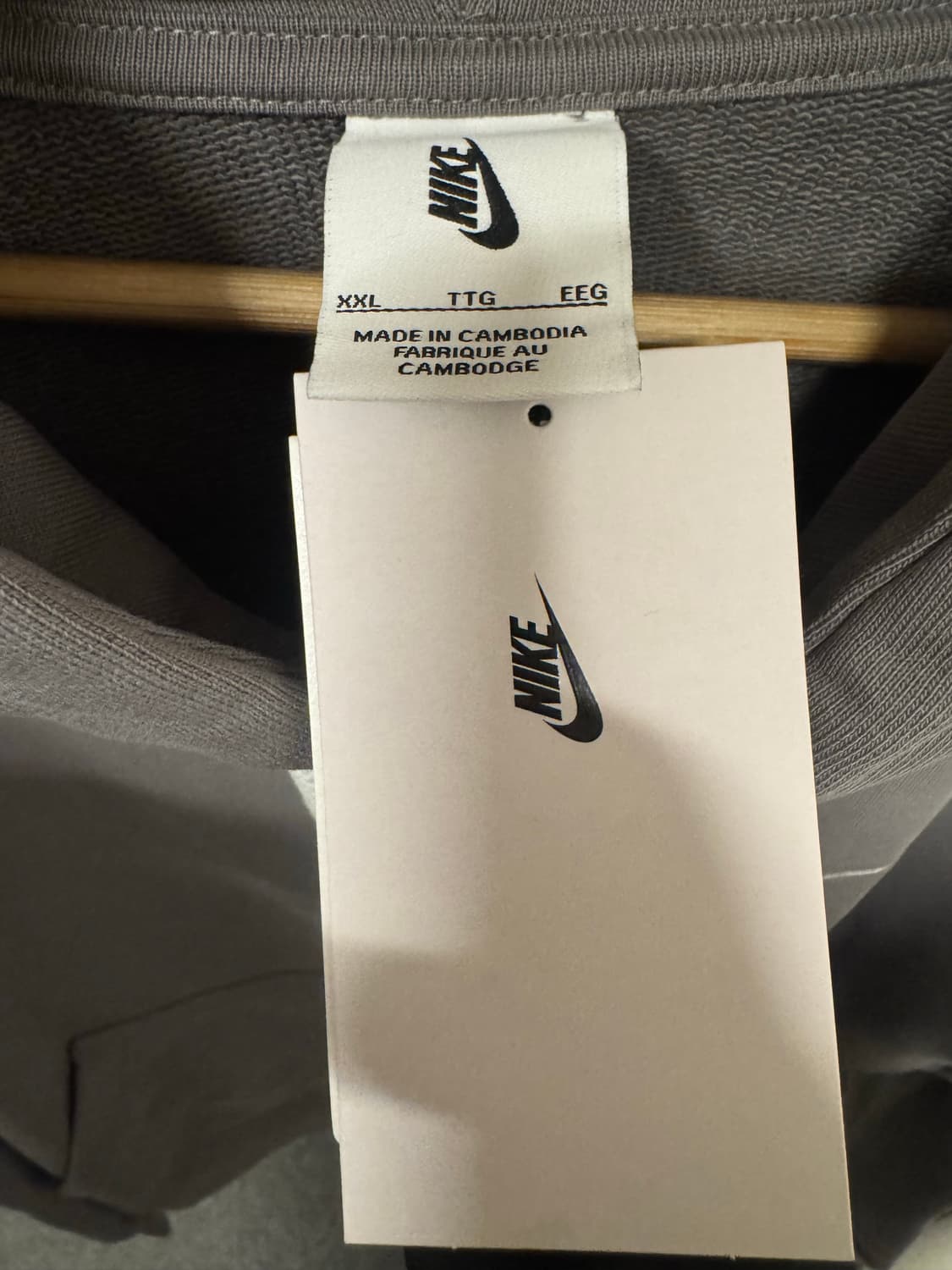 새상품/ 나이키NRG 솔로스우시 풀오버 후드티 아이언그레이 XXL 상품이미지3