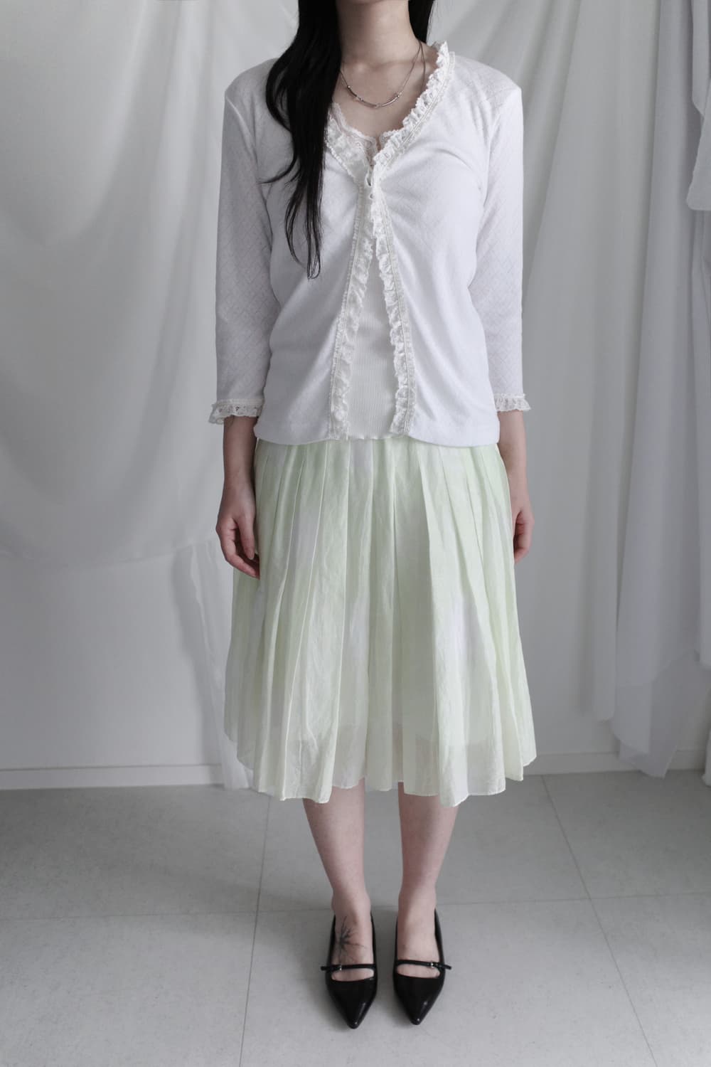 theory) water pleats skirt  상품이미지5