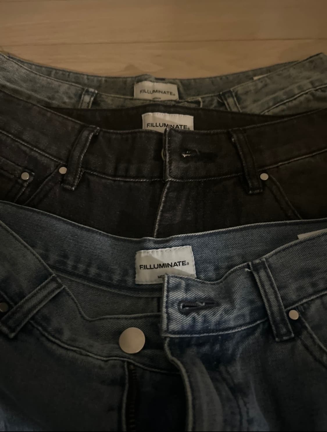 무신사 플루미네이트 데님팬츠 M 상품이미지2