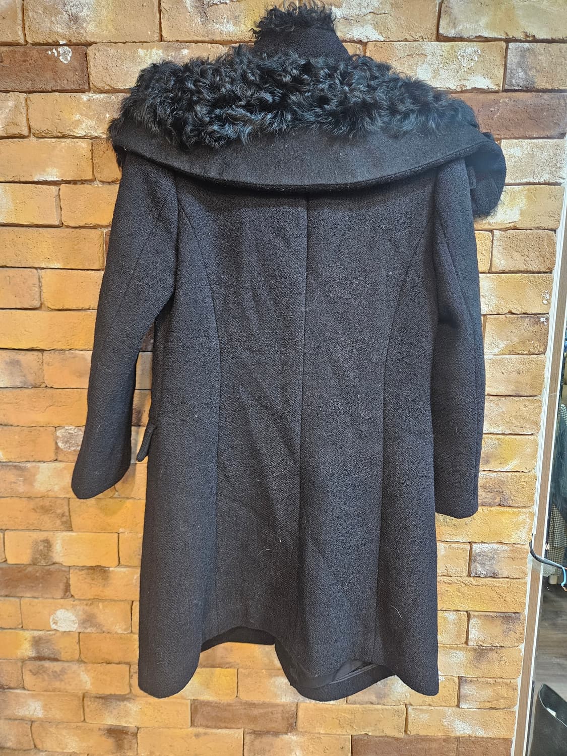 TIME 넥 워머 코트 블랙 상품이미지3