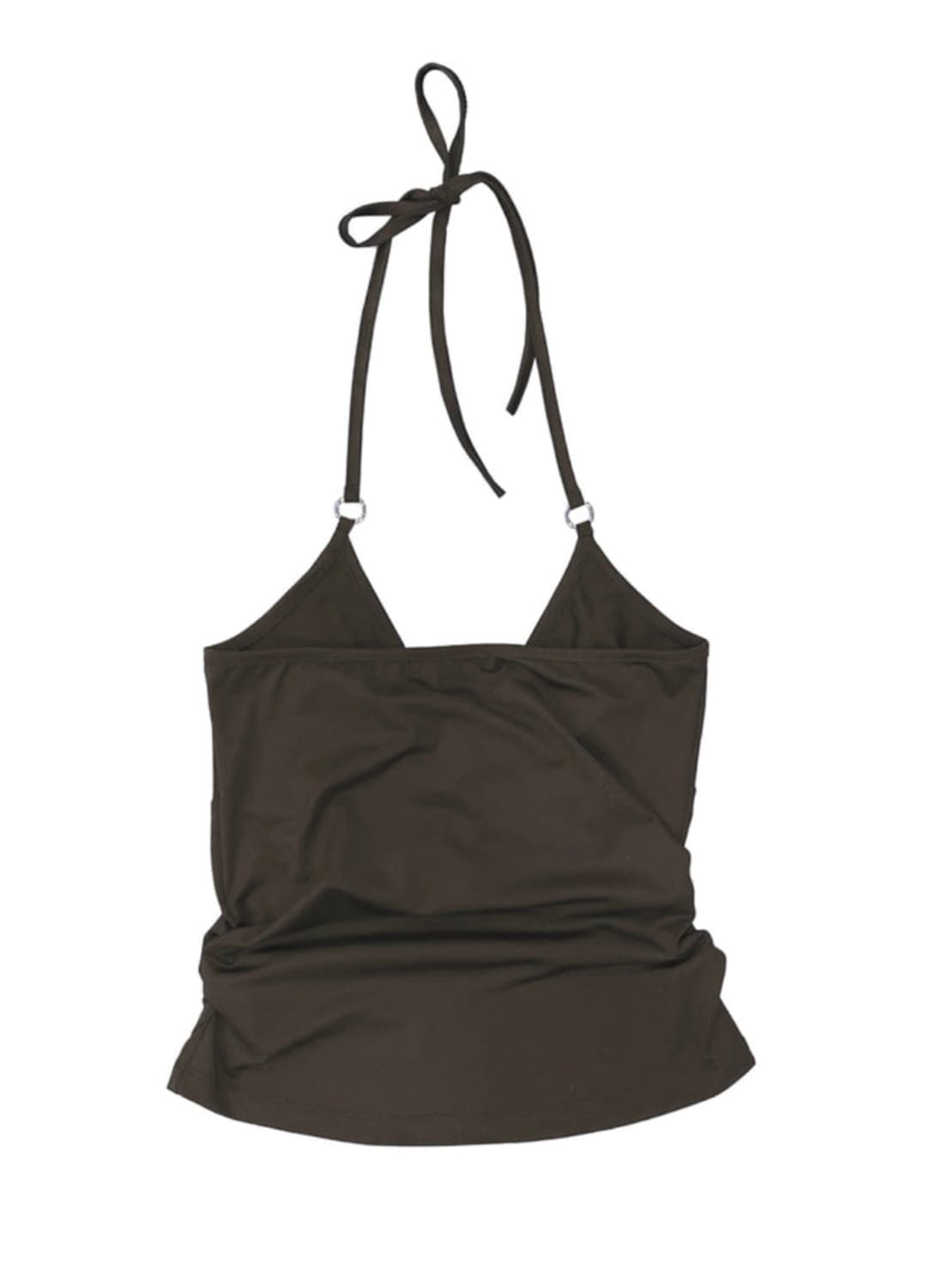 투머치택스 HALTER O-RING TANK TOP ( BROWN) 상품이미지2