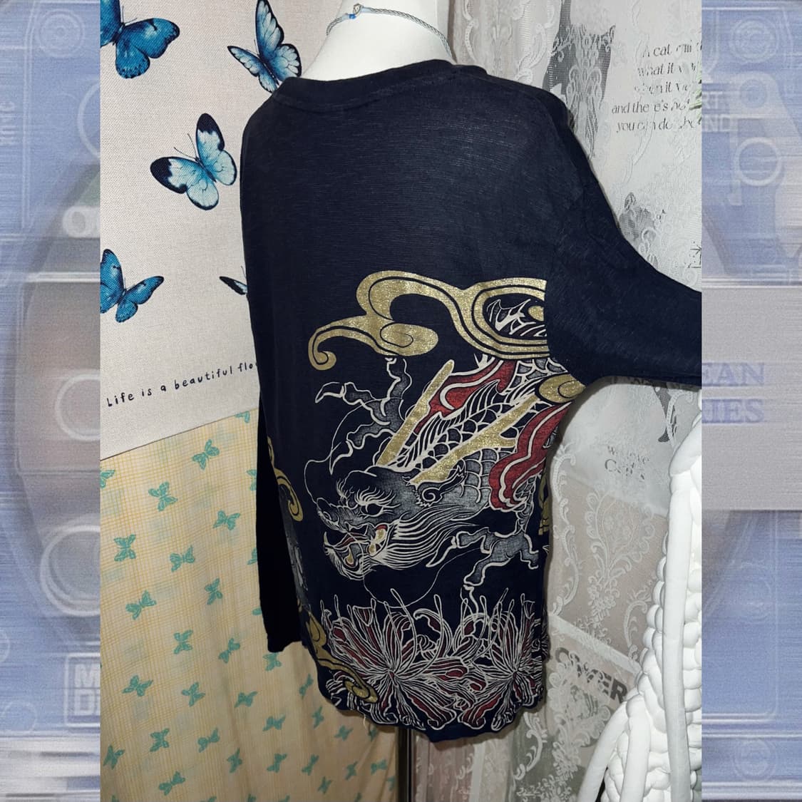 네이비 오리엔탈 롱 슬리브 상품이미지8