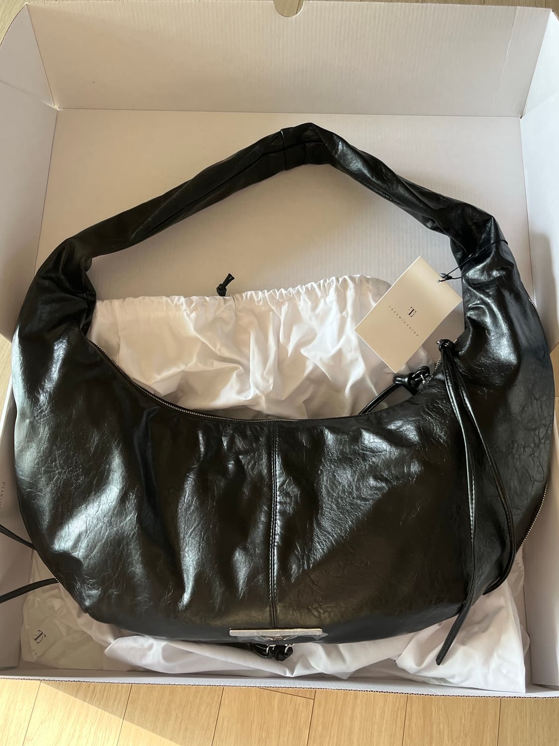 트리밍버드 Zipper Finishing Leather Hobo Bag  상품이미지2