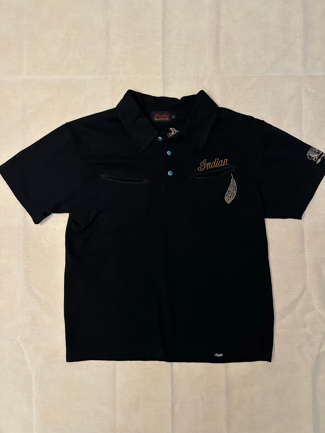Indian Motorcycle Eagle Polo 반팔 상품이미지3
