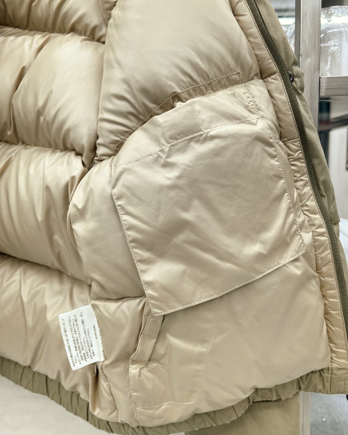 몽클레어 90s 아카이브 스키웨어 구스다운 패딩 점퍼 베이지 상품이미지5