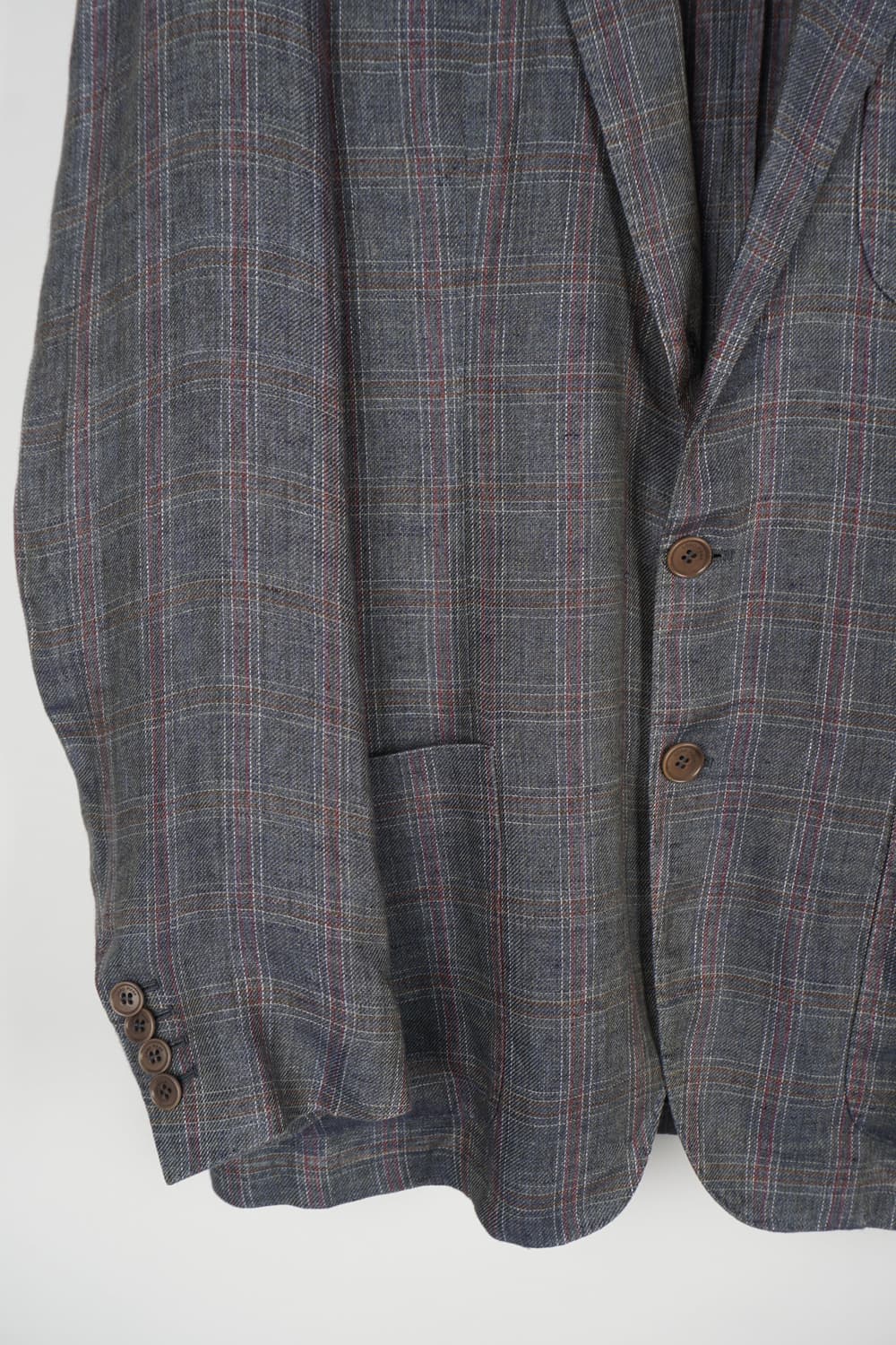  LORO PIANA linen tweed plaid blazer 상품이미지3