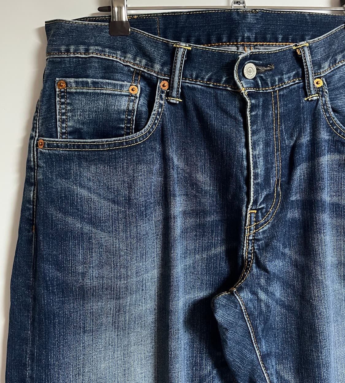 리바이스 504 워싱 와이드 데님팬츠 청바지 32 상품이미지4