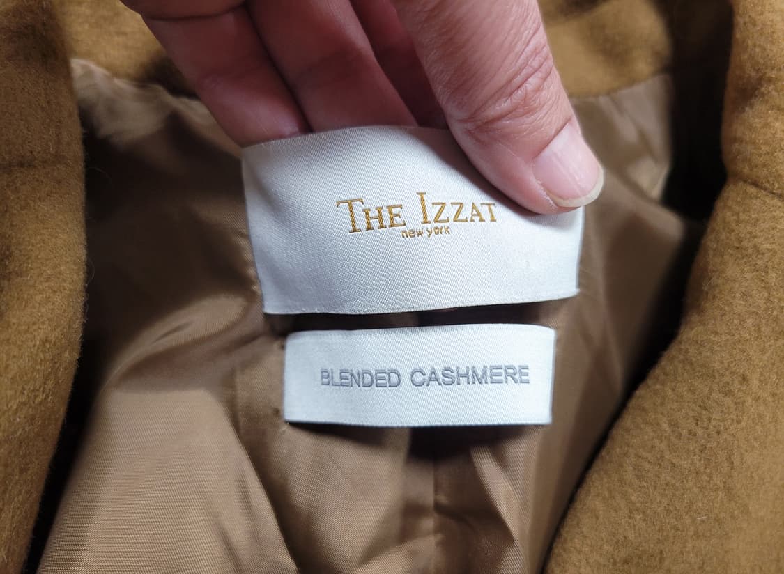 더아이잗(THE IZZAT) 울 캐시미어 플레어코트 55-66 새상품 상품이미지9