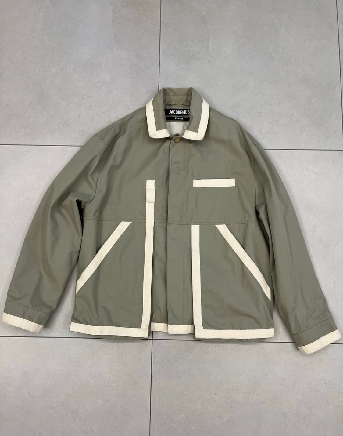 자크뮈스 르블루종 그레인 자켓 50 카키 상품이미지3